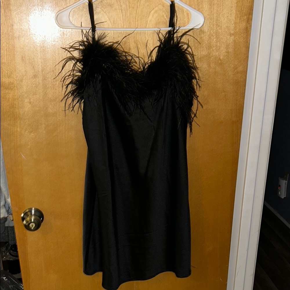 Forever 21 Black Embellished Camisole Midi Dress